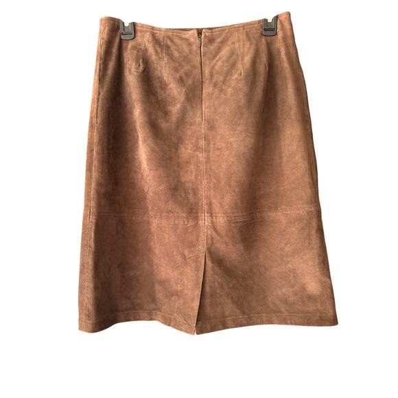 Vintage Saguaro Genuine Suede Skirt | Size 8 | Brown 90s  Skirt | EUC - Picture 2 of 5